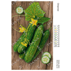 Огірочки. Схема для бісеру (Код:2500)