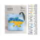 Синьо-жовта квітка! Готова сумка-шопер для бісеру (Код:СВ104)