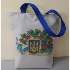 Герб з калиною. Шопер для вишивки бісером (Код:СВ9)