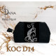 Мереживо ночі. Косметичка з екошкіри для вишивання бісером (Код:КОС D14еко)