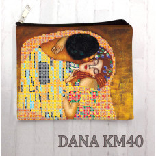 Поцілунок. Готова косметичка для вишивання бісером (Код:КМ40)