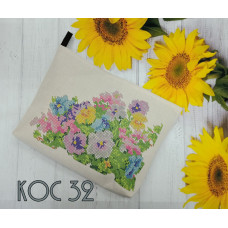 Квіткове розмаїття. Косметичка для бісеру (Код:КОС32)