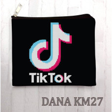 ТікТок-хвиля. Пошита косметичка під бісер (Код:КМ27)