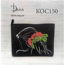 Калина в волоссі. Пошита косметичка для вишивки бісером (Код:КОС150)