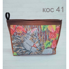Котик. Готова косметичка під бісер (Код:КОС41)