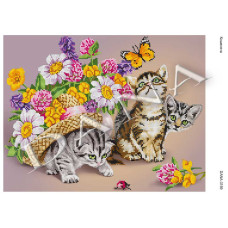Кошенята. Заготовка для вишивання бісером (Код:3159)
