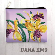 Іриси. Пошита косметичка під вишивку бісером (Код:КМ9)