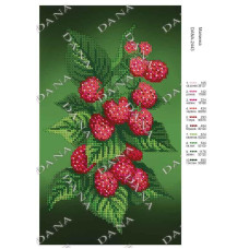 Малина. Схема для вишивки бісером з нанесеним малюнком (Код:2443)