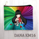 Яскрава дівчинка. Текстильна косметичка для вишивки бісером (Код:КМ16)