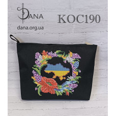 Україна в серці. Косметичка під вишивку бісером (Код:КОС190)