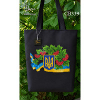 Герб з калиною. Шопер для вишивки бісером чи нитками (Код:СВ339)
