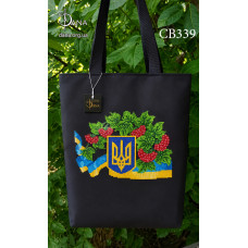 Герб з калиною. Шопер для вишивки бісером чи нитками (Код:СВ339)